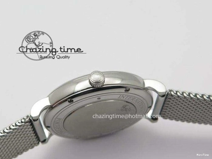 MIROTIME 0130 Portofino SCHAFFHAUSEN SS MKF 1:1 Best Edition White Dial On Mesh Bracelet A TravelReady 7341